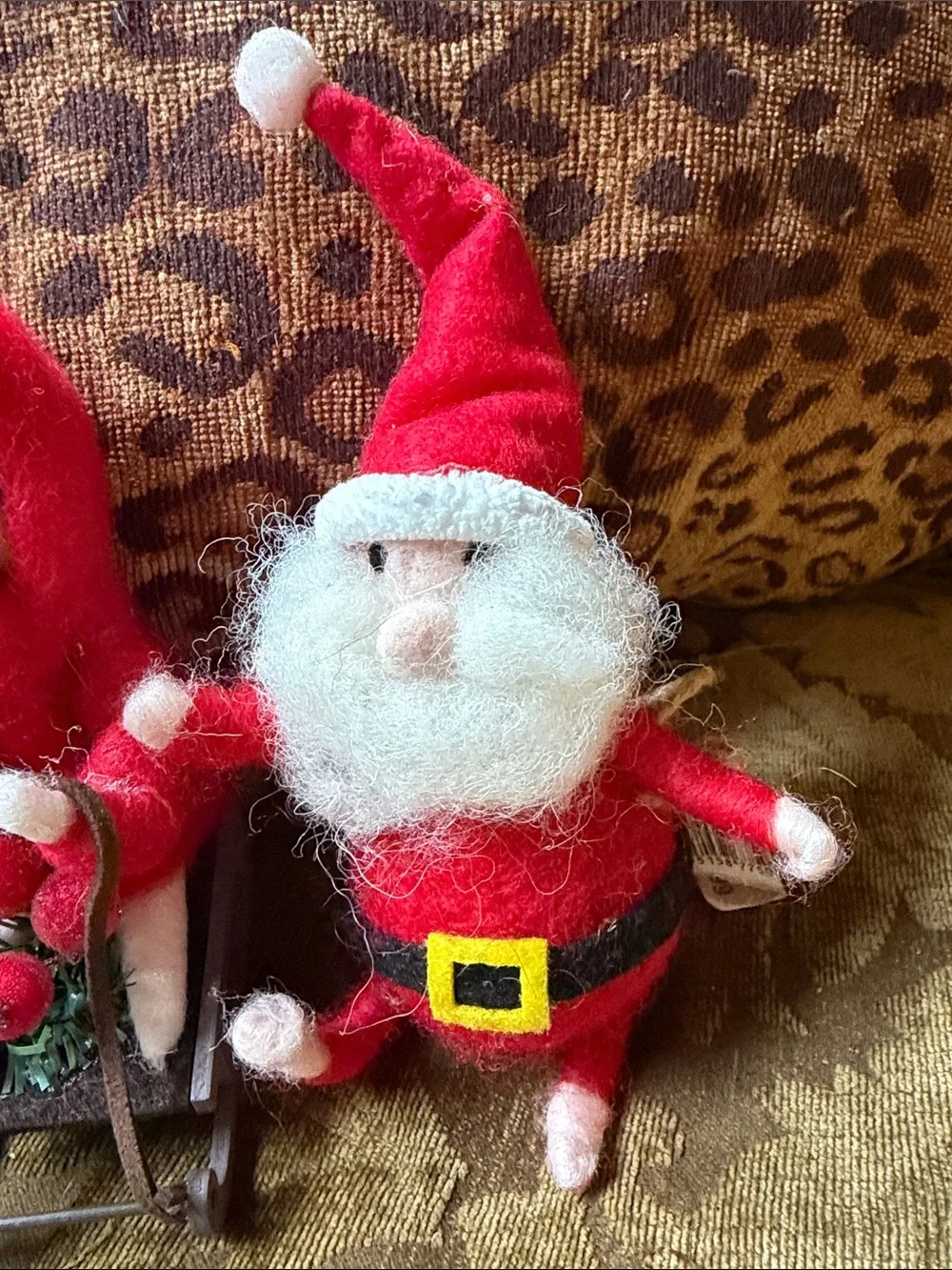 Ashland Red Felt Santa and Snowman Ornament Set